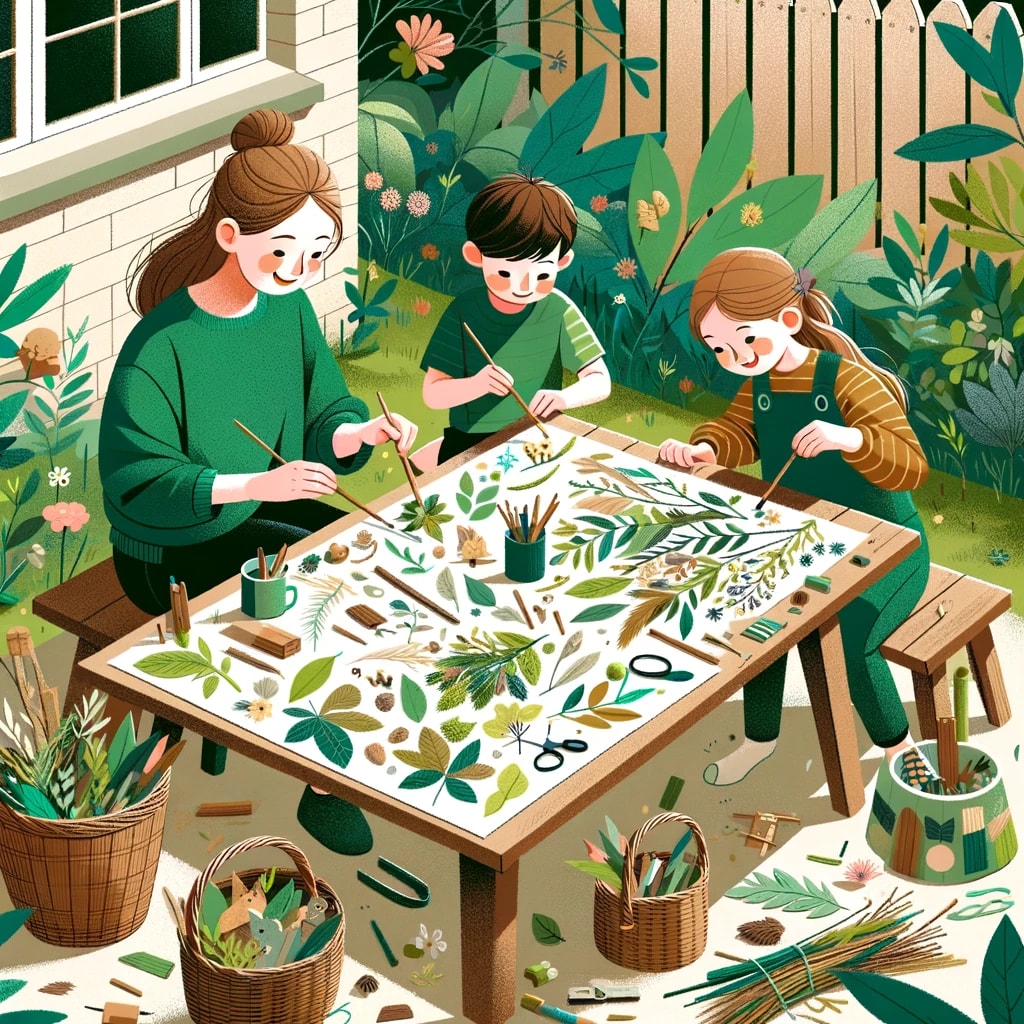 Seasonal Nature Collage & Leaf Art: Outdoor Exploration Activities for Children Ages 4-12