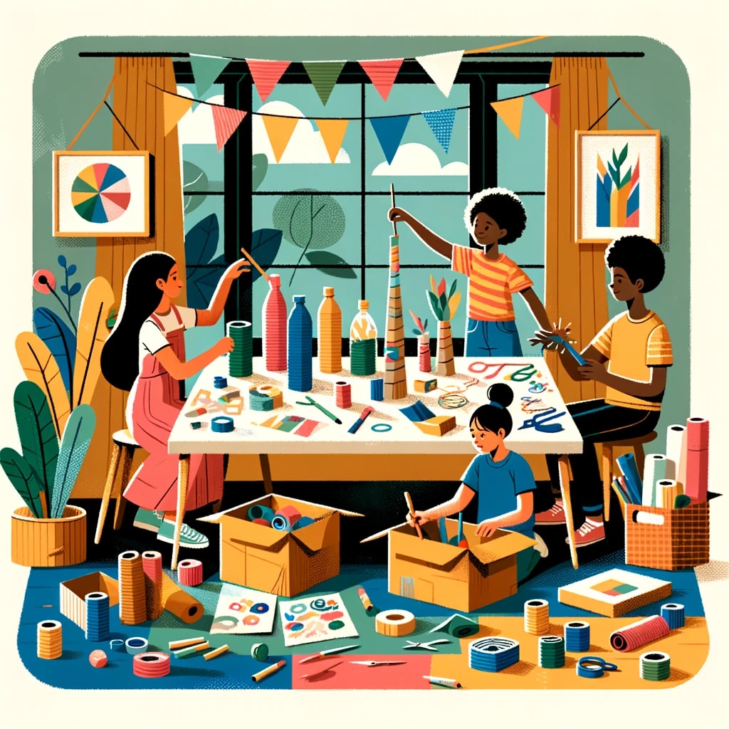 Creative Recycled Art Projects: Eco-Friendly Crafts & Sustainability Activities for Kids Ages 5-15